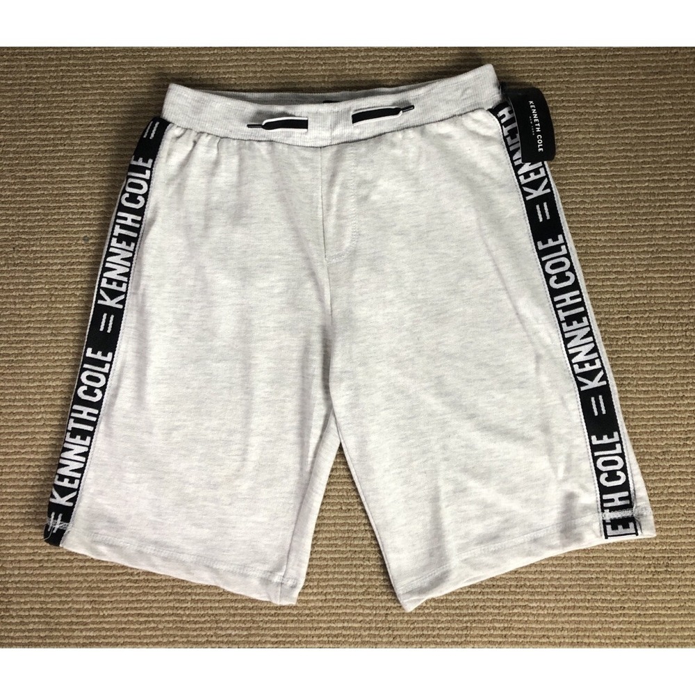 Kenneth Cole Boys' French Terry Drawstring Sweat Shorts LV5 Grey Size 14
